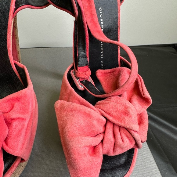 Giuseppe Zanotti Classic Bow sandal size 38 Cork and Salmon color - Picture 4 of 9